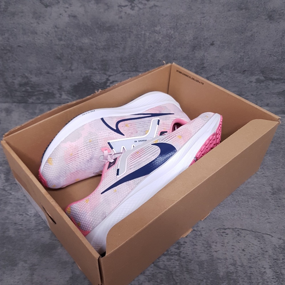 NIKE Air Zoom Pegasus 40 PRM Running Shoes Womens 11 Pearl Pink Blue White Nby - Picture 6 of 7